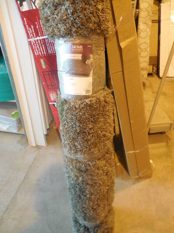 5 X 7 SHAG AREA RUG - GRAY