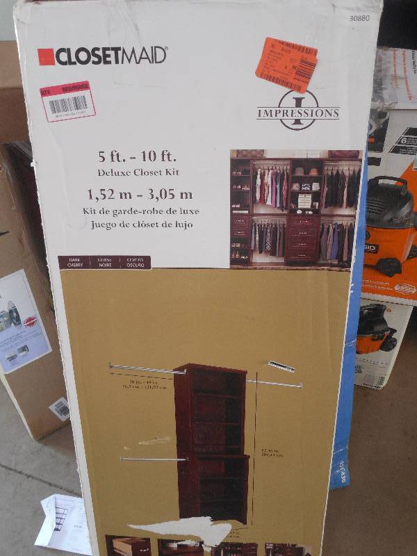 ClosetMaid Impressions 25 in. Dark Cherry Deluxe Hutch Closet Kit