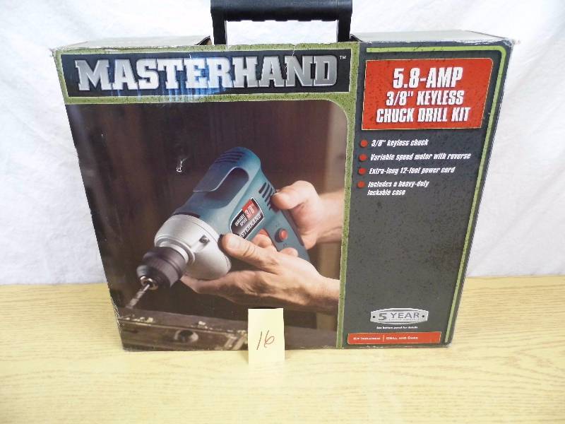 Masterhand Keyless Chuck Drill Set