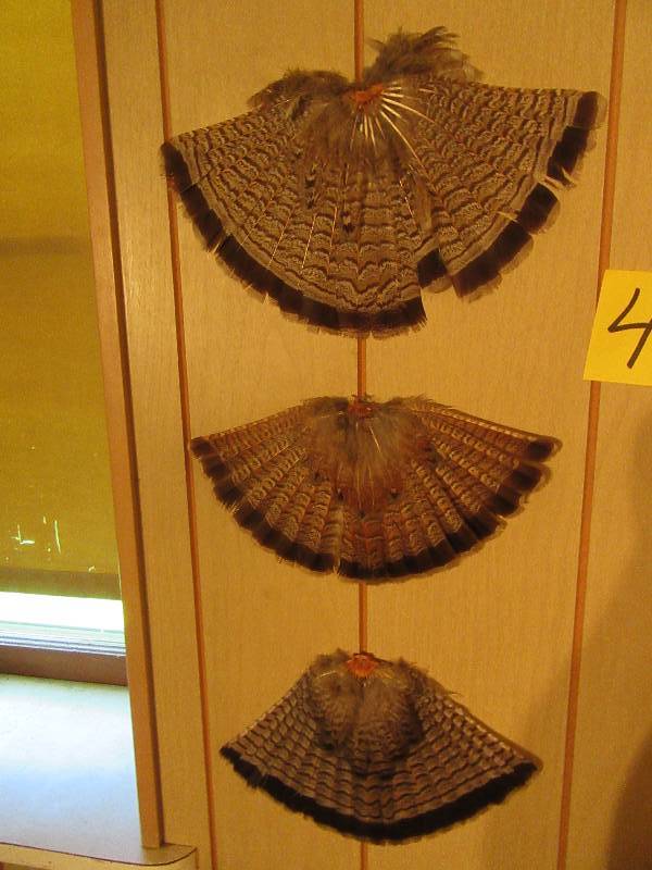lot 46 image: Lot of Grouse Tail mounts
