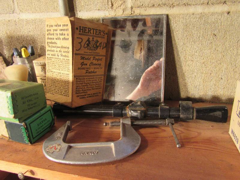 lot 95 image: Misc. items on the workbench shelf as pictured..