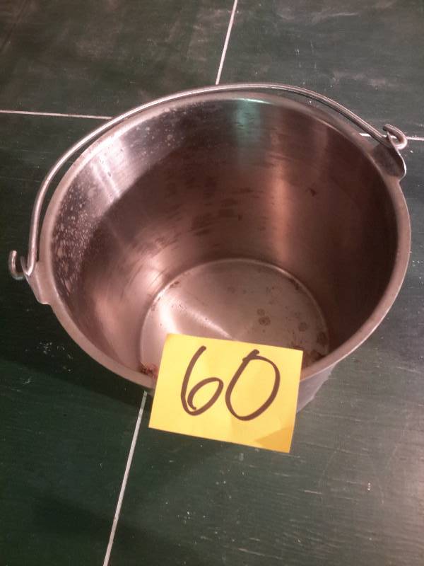 lot 60 image: Stainless steel Pail
