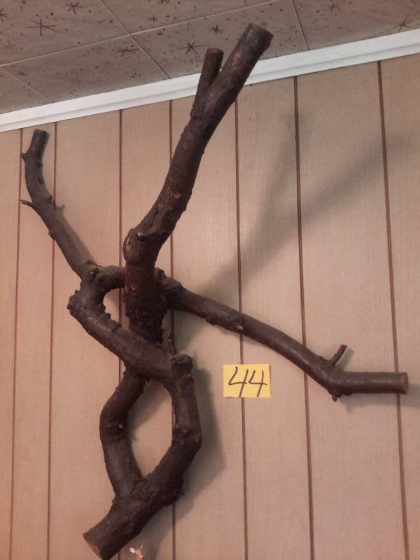 lot 44 image: Very interesting  woodbranch wall hanging.