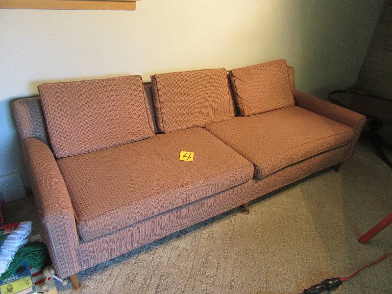lot 4 image: LIXON, Mid Century Couch.. Good shape.