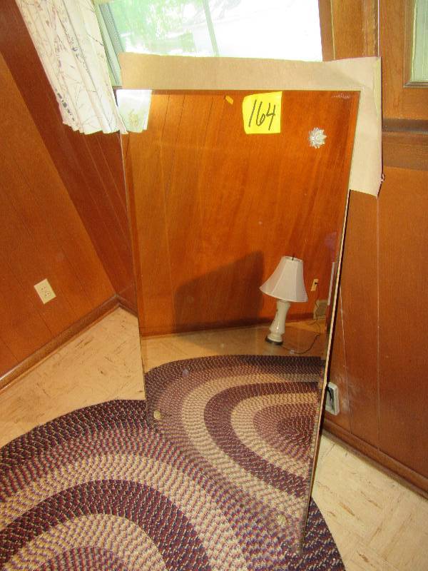 lot 164 image: Beveled edge mirror.. 30 in x 48 in