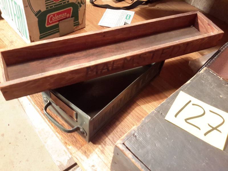 lot 127 image: Storage boxes, hand gun bag, gun pellet  bags