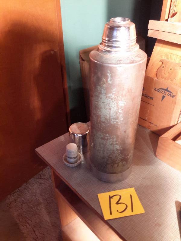 lot 131 image: Vintage All Stainlessmetal thermos
