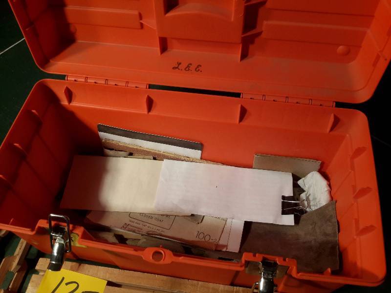 lot 135 image: Misc. Tools and tool box as pictured