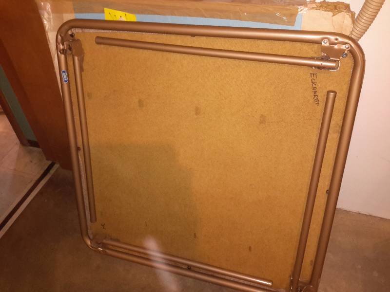 lot 146 image: COSCO card table and tv tray.. Cosco table in very good shape