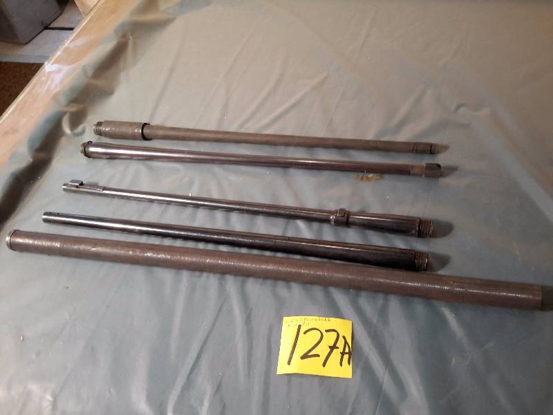lot 127A image: 5 gun barrels  Model 7 0 Model 3006 Govt  Blank Steel you could bore 30 Cal Douglas. Others not sure