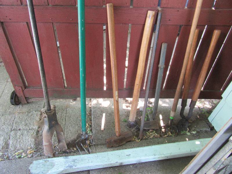 lot 268 image: Misc. Yard and Gardening Tools as pictured