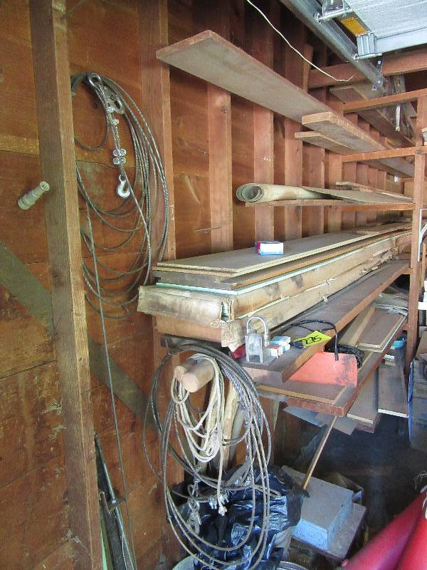 lot 275A image: Misc. Wood along the side of the garage..Take it all..