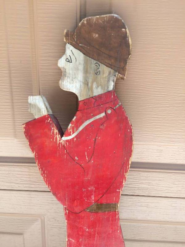 lot 6 image: Beverlys Colorful Antique Scandinavian Royal Guard...Every Home Should Have Such Protection...He Is Ready To Mount Up And Do His Duty At Your Home