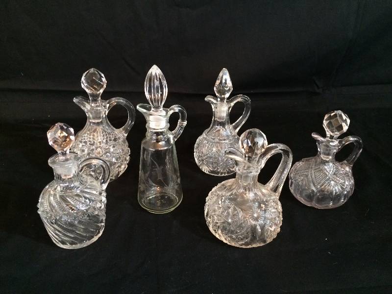 lot 60 image: Antique Glass Cruets