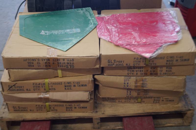 Boxes of Baseball Bases