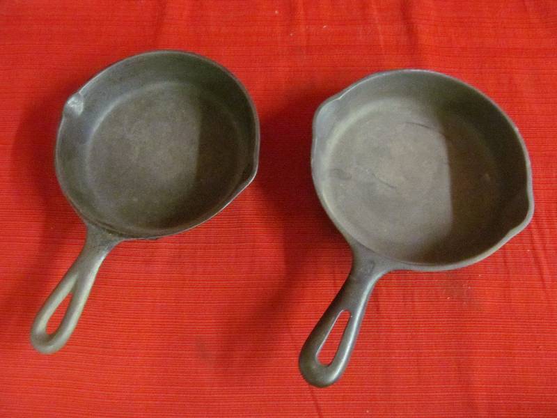Two 6 12 Cast Iron Pans