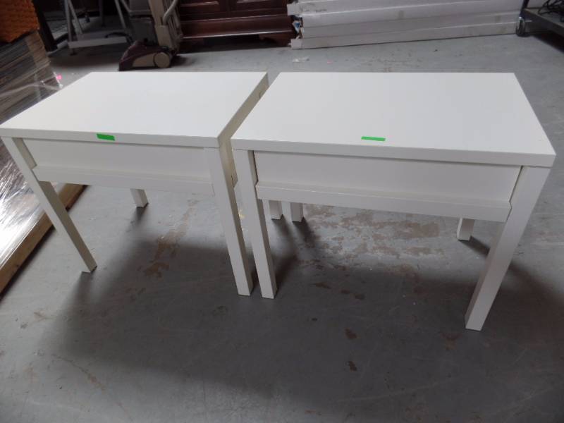 WHITE END TABLES