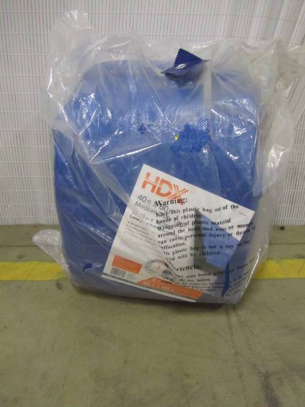 lot 70 image: HDX 40 ft. x 60 ft. General-Purpose Blue Tarp