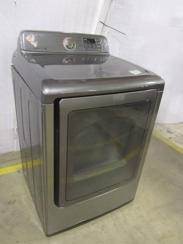 lot 74 image: Samsung 7.4 cu. ft. Electric Dryer with Steam in Platinum