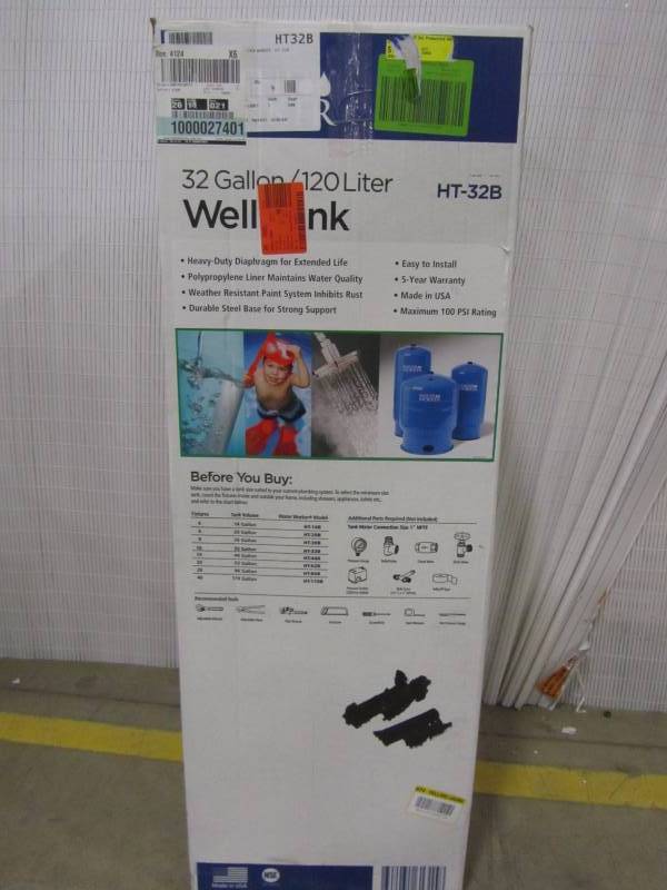 lot 79 image: Water Worker 32 Gal. Pressurized Well Tank
