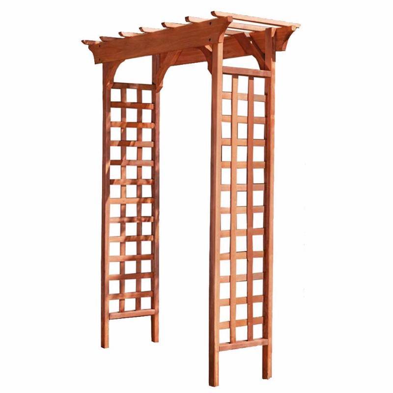 lot 64 image: Greenstone Fairchild 84 x 61 in. Outside Wood Garden Arbor