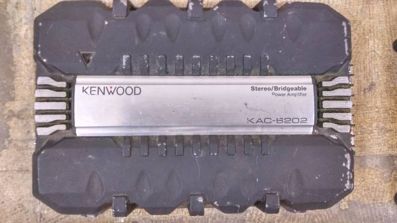 lot 86 image: For Parts Car Audio Lot Amps, Decks and DVD Players