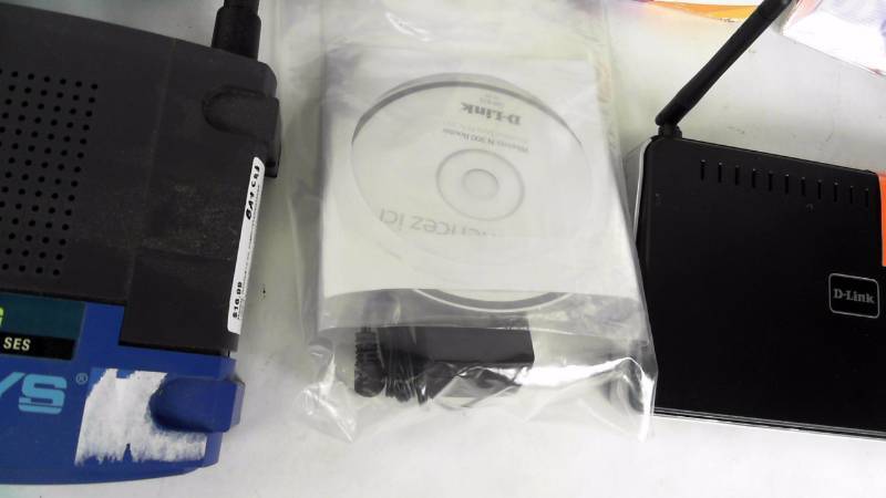 lot 14 image: Lot of 5 - Routers  Modems  Range Extender & PC Card Adapter
