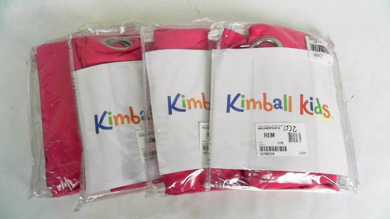lot 1530 image: Lot of 4 - Sandy Grommet Top Panel Curtain 40x63 Pink