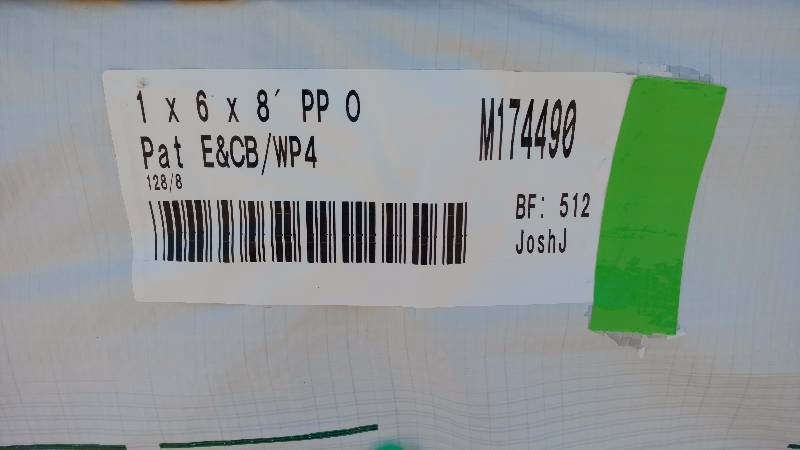 1x6x8 Ponderosa Pine Tongue and Groove