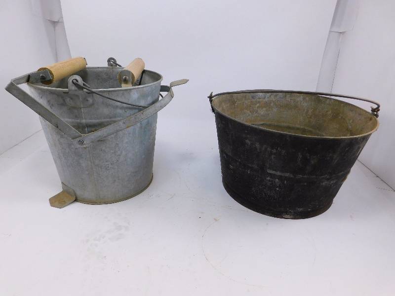 lot 40 image: (2) Vintage Buckets