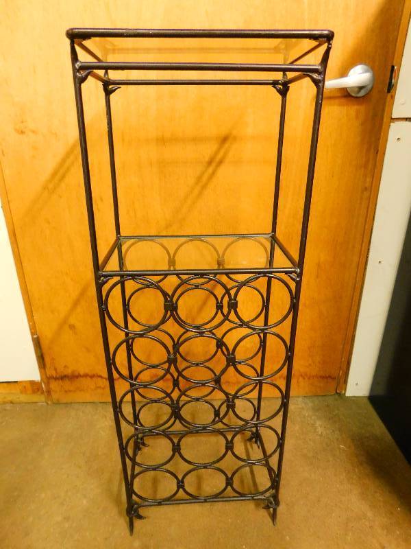 lot 78 image: Metal wine rack