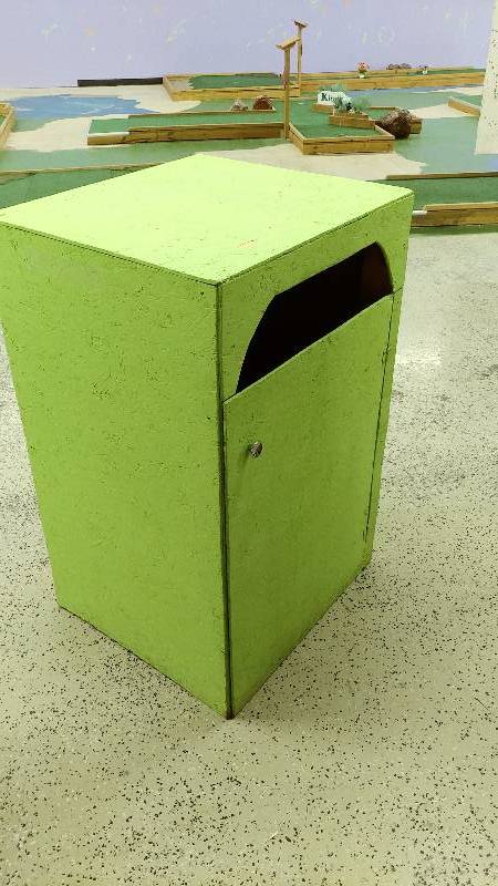 lot 28 image: Wooden Garbage Can Cover