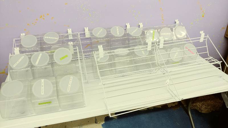 lot 31 image: 6 Racks  Most with Containers