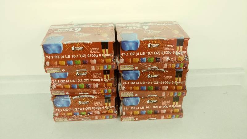 lot 72 image: Six 6-Count Boxes of Jumbo Gummibears