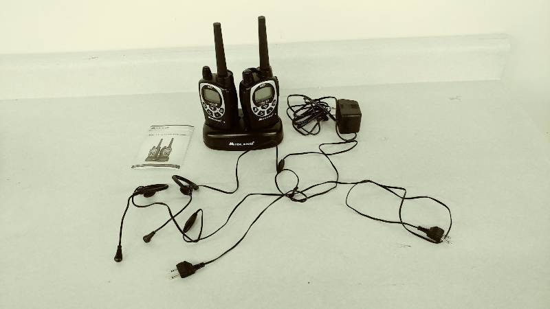 lot 107 image: Midland Walkie Talkies with Hands Free Devices