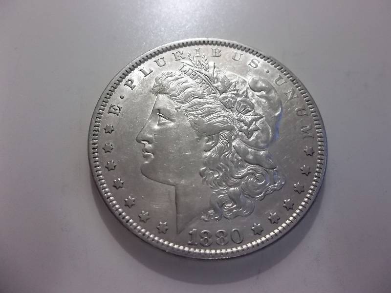 1880  Morgan Silver Dollar Very High Grade MS