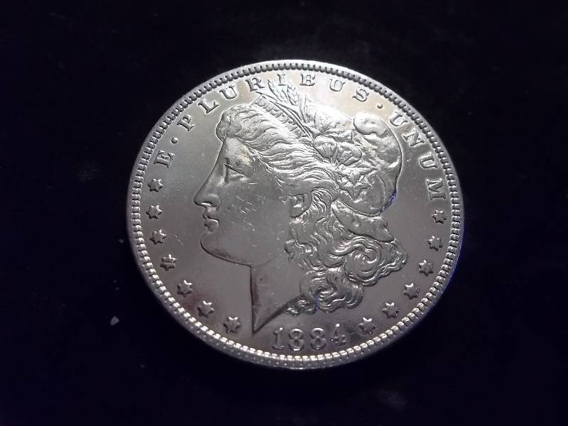 1884 Morgan Silver Dollar Higher Grade Polished