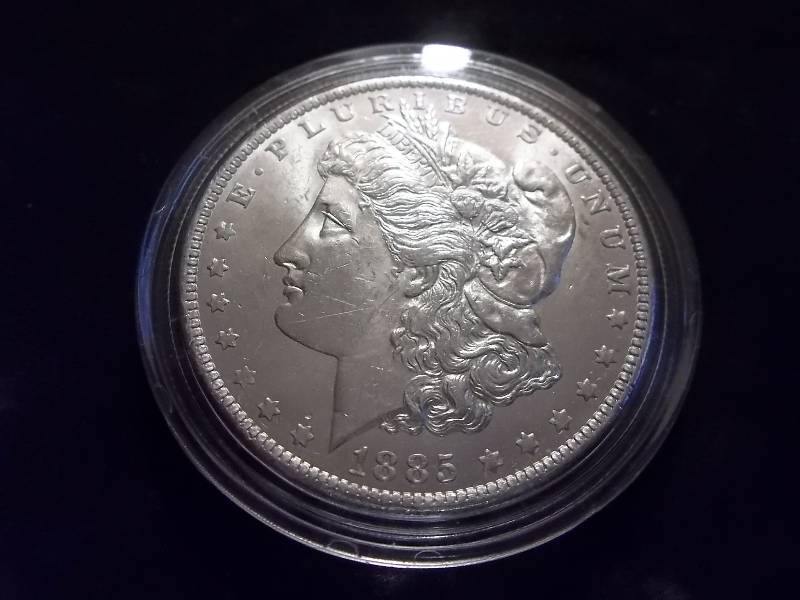 1885 O Morgan Silver Dollar High Grade MS (In MS60 Valued  $70.00)