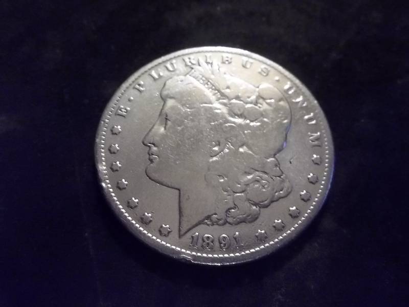1891 S Morgan Silver Dollar Polished