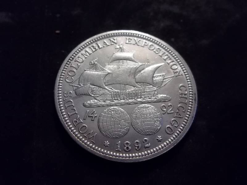 1892 Columbian Exposition Silver Half Dollar (Ist Comemmorative Coin Minted In USA) MS