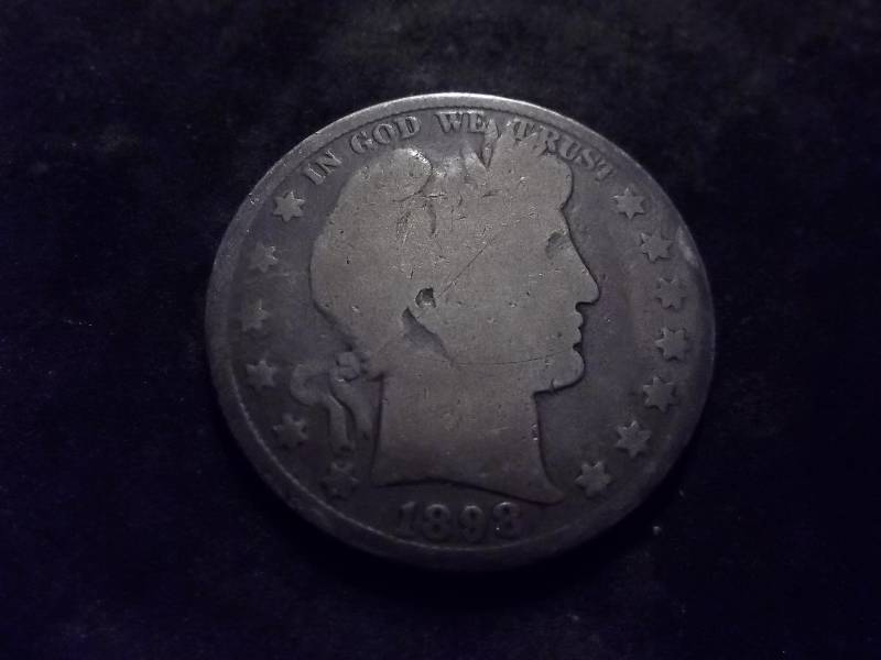 1898  Barber Half Dollar