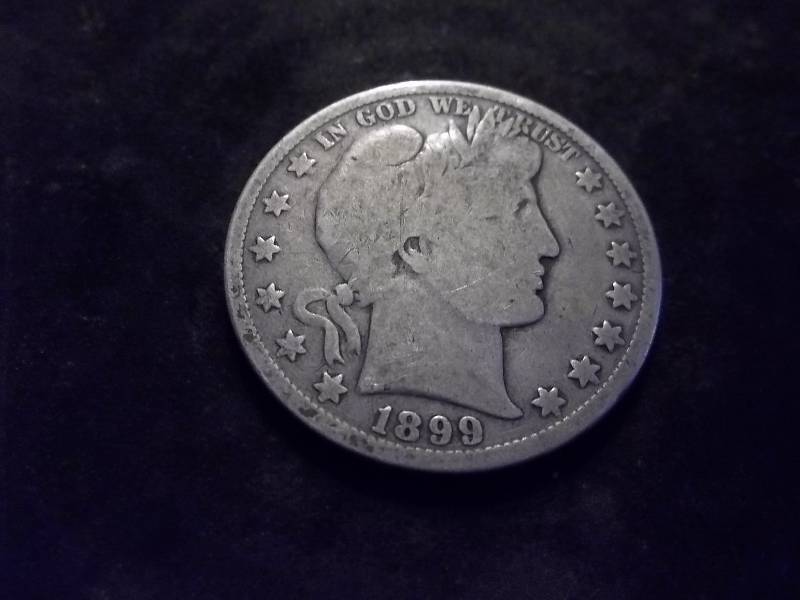 1899  Barber Half Dollar