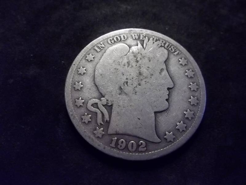 1902 S Barber Half Dollar