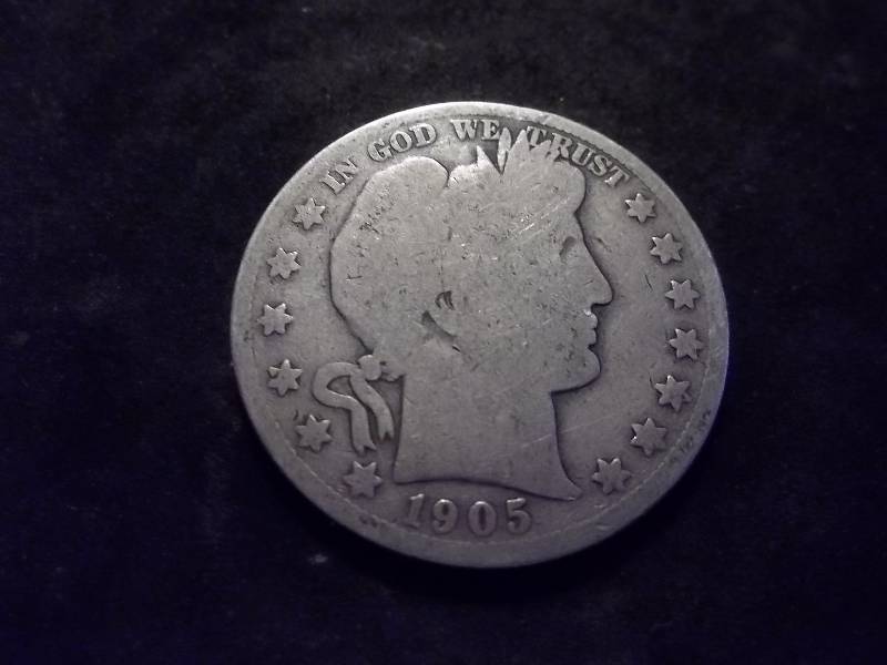 1905 S Barber Half Dollar (In F12 $55.00)