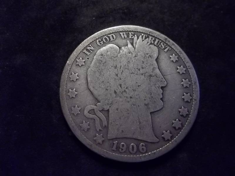 1906 O Barber Half Dollar (In F12 $55.00)