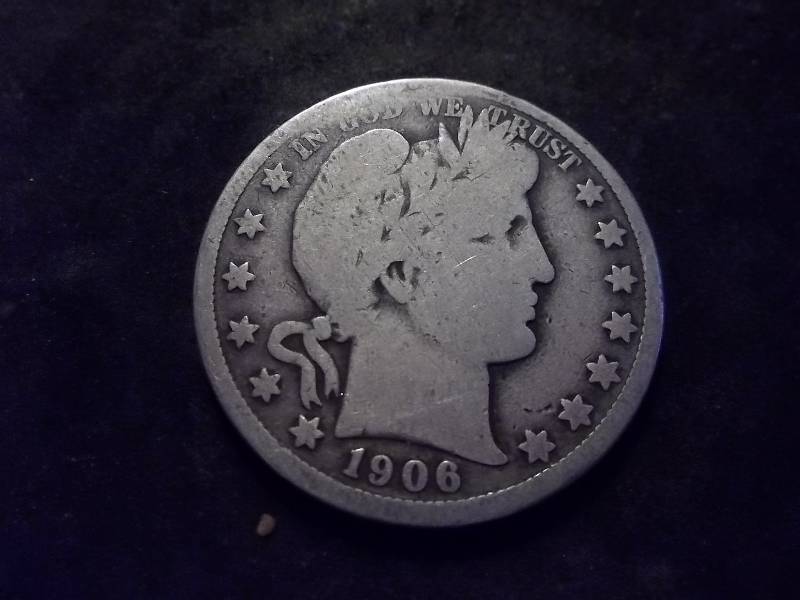 1906 D Barber Half Dollar (In F12 $55.00)