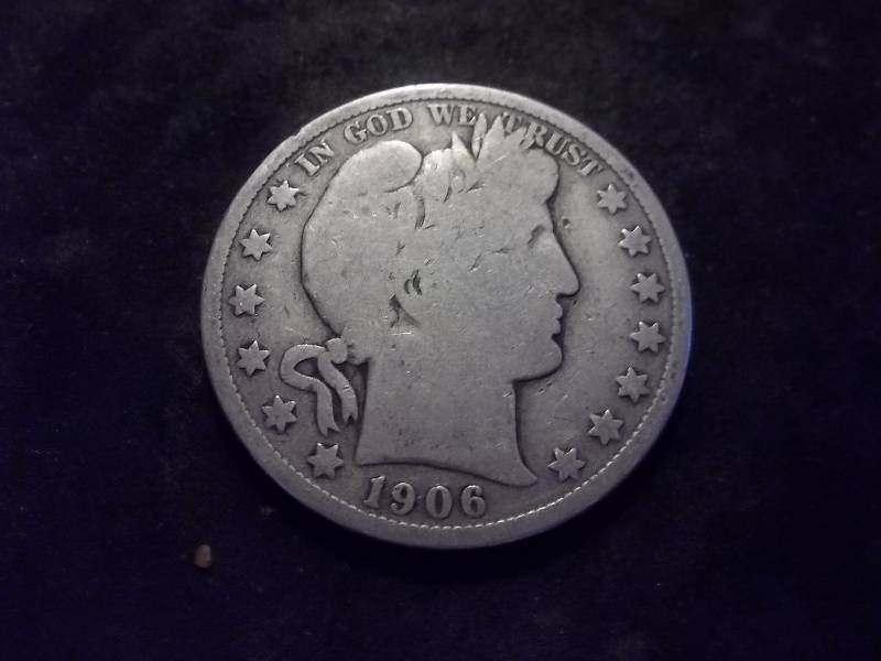 1906 S Barber Half Dollar (In F12 $55.00)