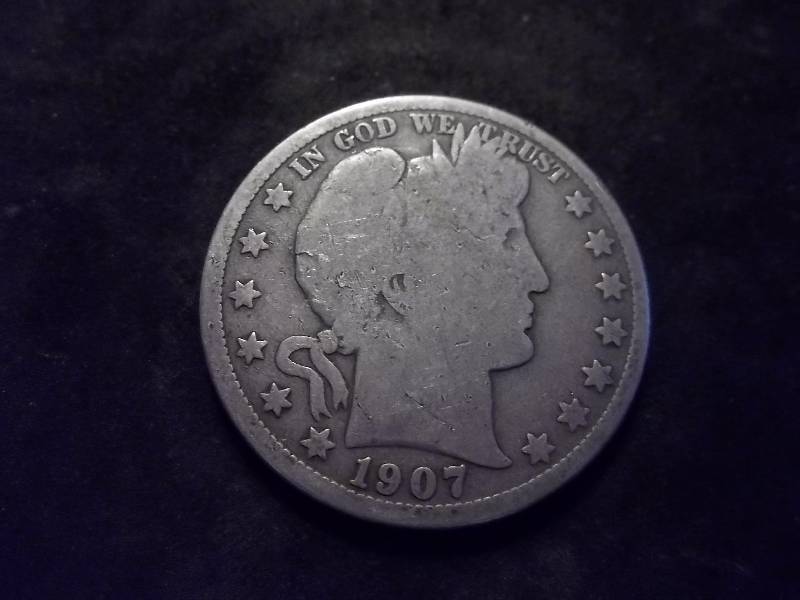 1907 O Barber Half Dollar (In F12 $55.00)