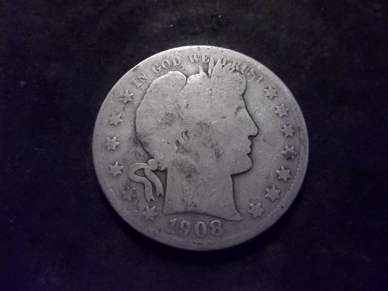 1908 O Barber Half Dollar (In F12 $55.00)