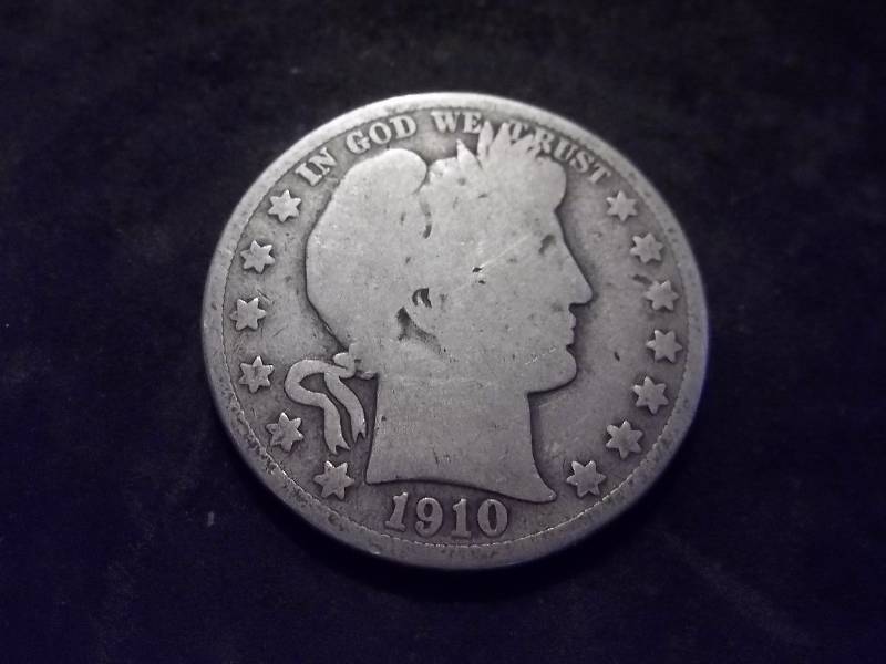 1910 S Barber Half Dollar (In F12 $55.00)